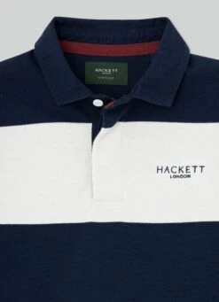 Hackett London STRIPED RUGBY POLO SHIRT -Hackett London Shop HK570668 595 03 FL
