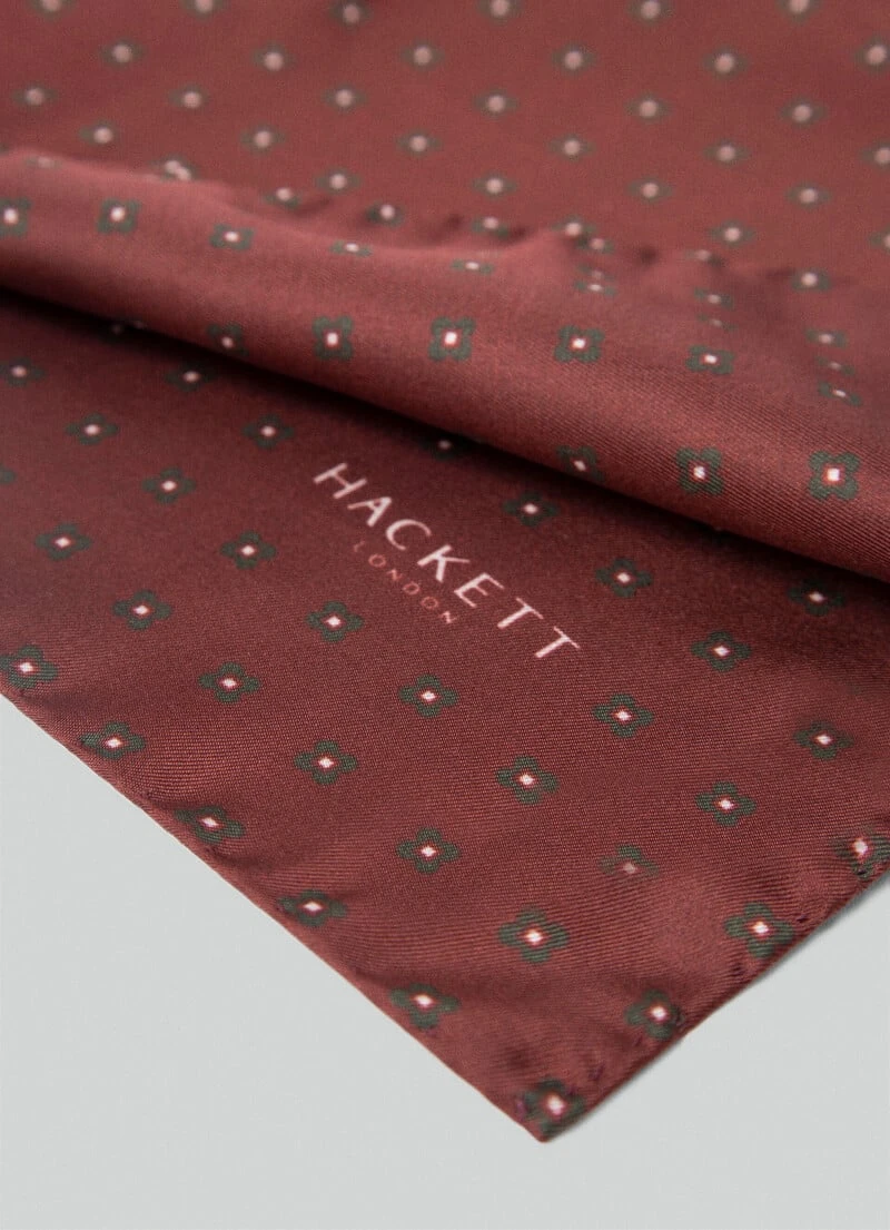 Hackett London FLORAL SILK HANDKERCHIEF 4 Hackett London FLORAL SILK HANDKERCHIEF - Image 2