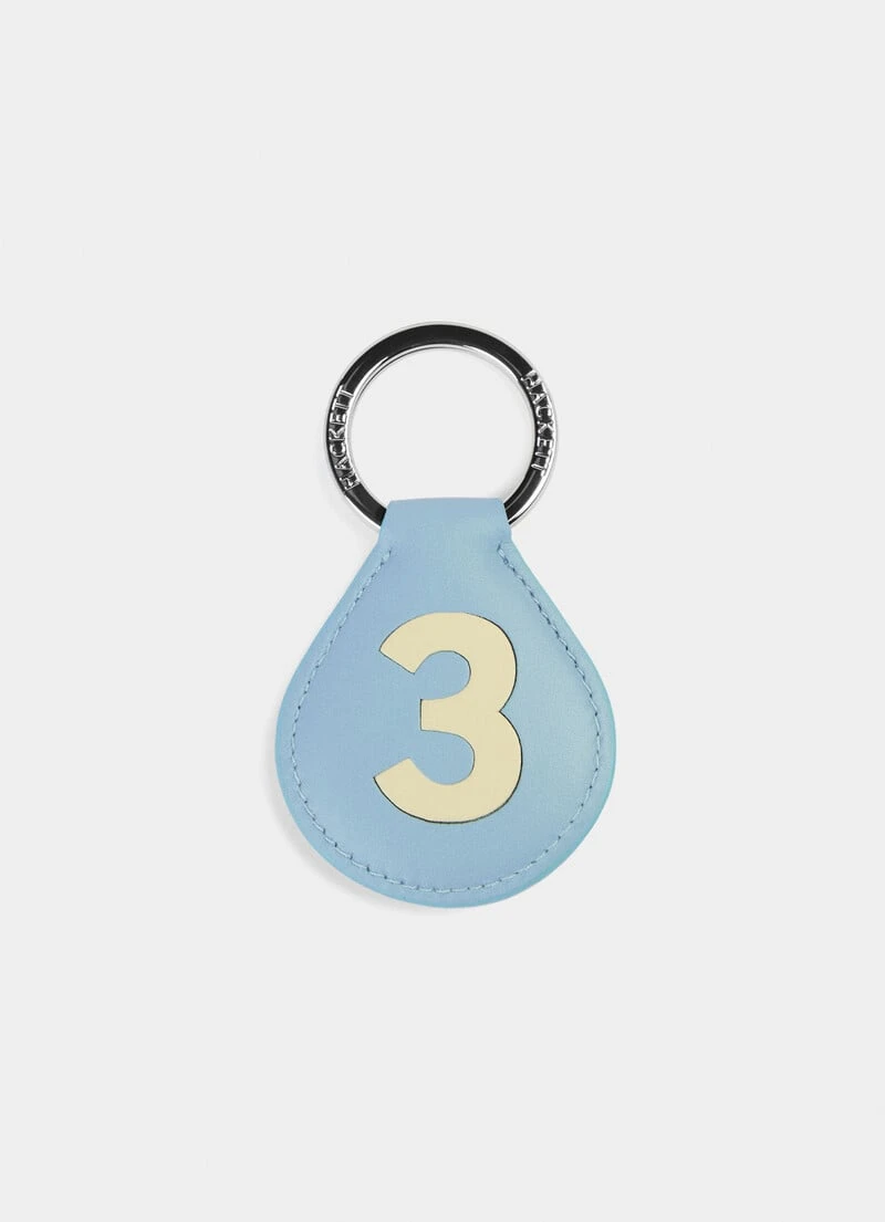 Hackett London HACKETT NUMBER 3 KEY RING 3 Hackett London HACKETT NUMBER 3 KEY RING