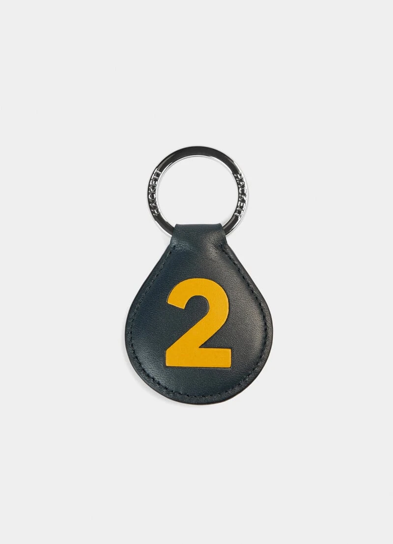 Hackett London HACKETT NUMBER 2 KEY RING 3 Hackett London HACKETT NUMBER 2 KEY RING