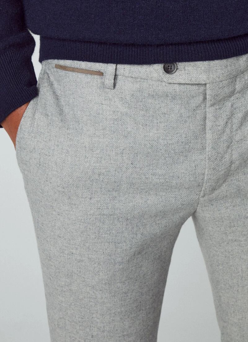 Hackett London SLIM FIT DONEGAL TROUSERS 5 Hackett London SLIM FIT DONEGAL TROUSERS - Image 3