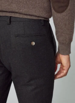 Hackett London CLASSIC FIT HERRINGBONE TROUSERS -Hackett London Shop HM212494 791 05 MO