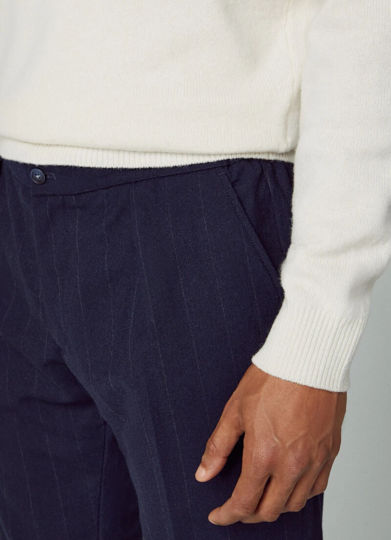 Hackett London RELAXED FIT PINSTRIPE TROUSERS 5 Hackett London RELAXED FIT PINSTRIPE TROUSERS - Image 3