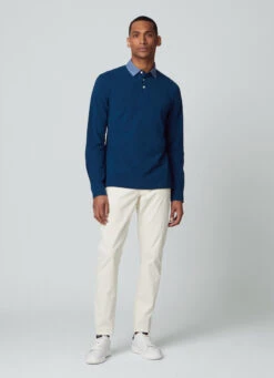 Hackett London STRAIGHT FIT 5-POCKET SATIN TROUSERS