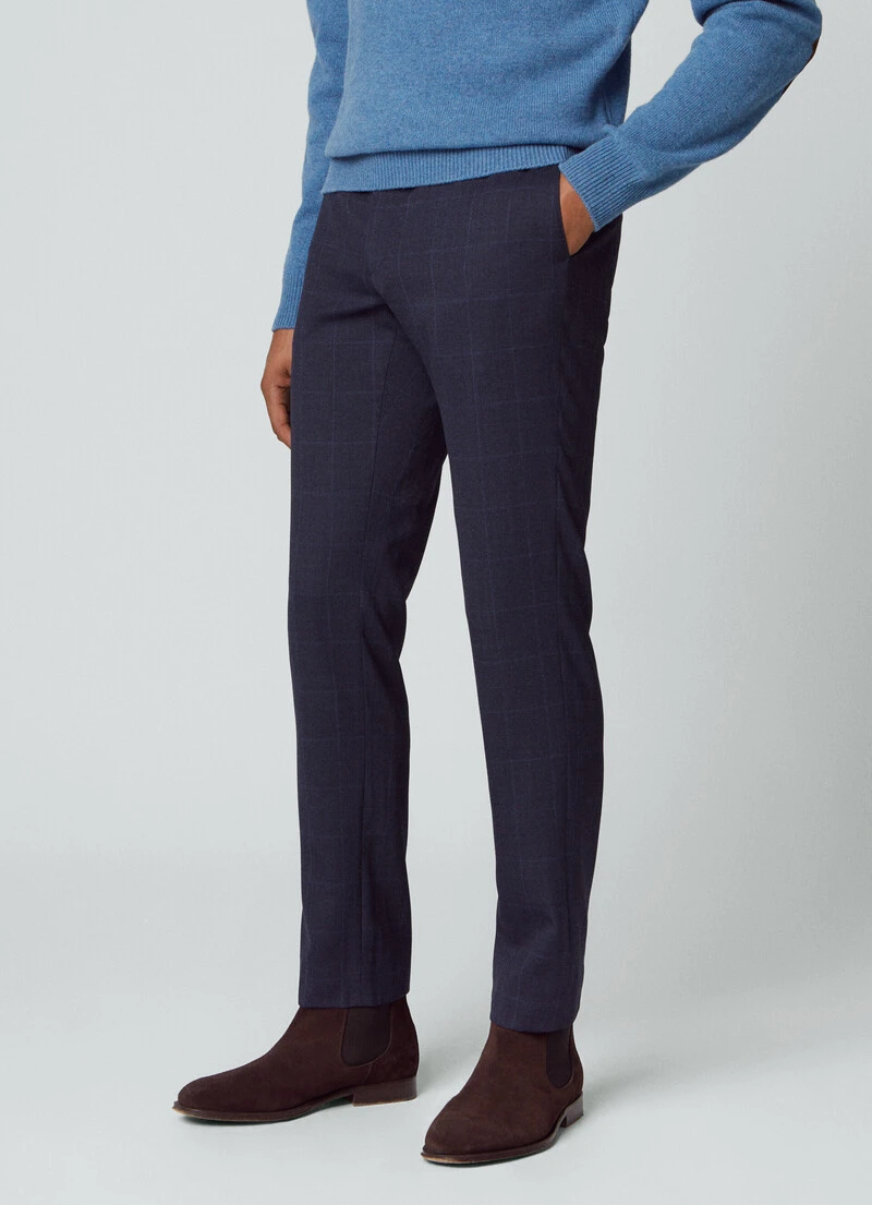 Hackett London SLIM FIT CHECK CHINOS 4 Hackett London SLIM FIT CHECK CHINOS - Image 2
