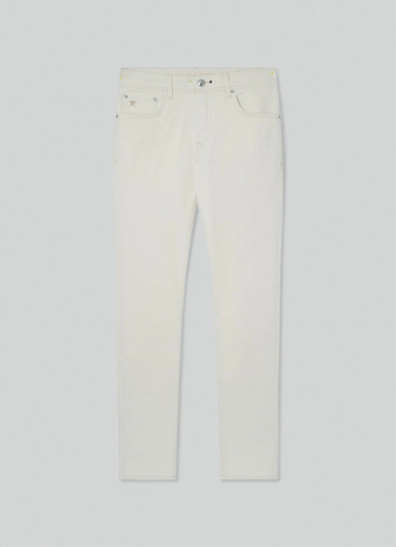 Hackett London SLIM FIT ECRU WASH JEANS 7 Hackett London SLIM FIT ECRU WASH JEANS - Image 6