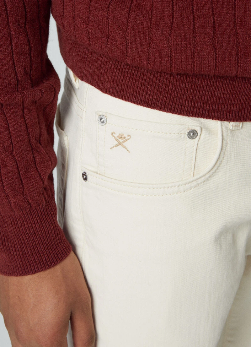 Hackett London SLIM FIT ECRU WASH JEANS 4 Hackett London SLIM FIT ECRU WASH JEANS - Image 3