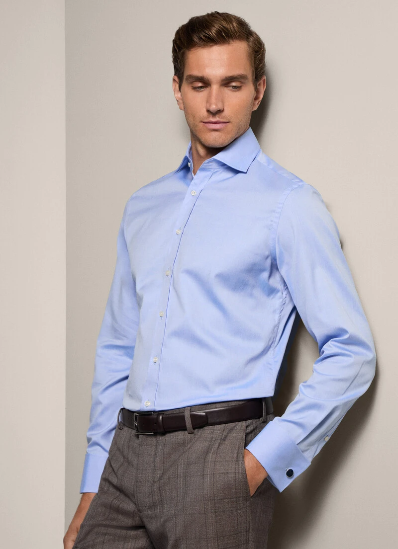 Hackett London CLASSIC FIT PINPOINT WEAVE SHIRT 3 Hackett London CLASSIC FIT PINPOINT WEAVE SHIRT