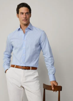 Hackett London SLIM FIT STRIPED COTTON SHIRT