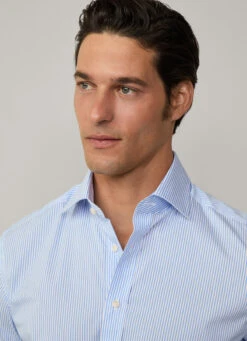 Hackett London SLIM FIT STRIPED COTTON SHIRT -Hackett London Shop HM308682 8AM 03 MO