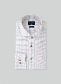 Hackett London CLASSIC FIT TATTERSALL CHECK SHIRT -Hackett London Shop HM309592 8AN 03 FL