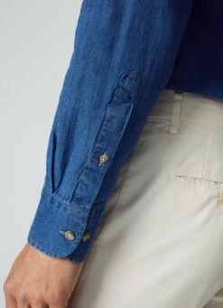 Hackett London SLIM FIT DENIM SHIRT -Hackett London Shop HM309597 595 04 MO