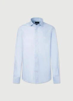 Hackett London SLIM FIT WOOL AND SILK SHIRT -Hackett London Shop HM309603 513 01 FL