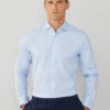 Hackett London SLIM FIT WOOL AND SILK SHIRT -Hackett London Shop HM309603 513 01 MO