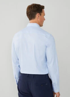 Hackett London SLIM FIT WOOL AND SILK SHIRT -Hackett London Shop HM309603 513 03 MO