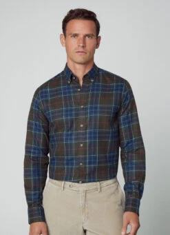 Hackett London SLIM FIT TARTAN SHIRT