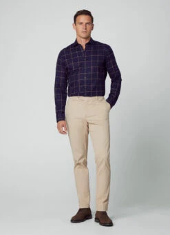 Hackett London SLIM FIT WINDOWPANE CHECK SHIRT -Hackett London Shop HM309619 595 05 MO