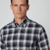 Hackett London HERITAGE SLIM FIT TARTAN SHIRT -Hackett London Shop HM309623 6A6 01 MO