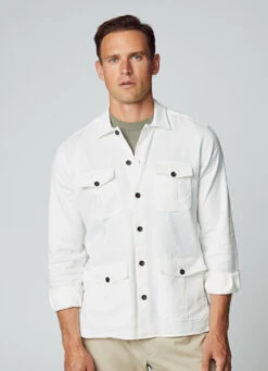 Hackett London DENIM UTILITY OVERSHIRT -Hackett London Shop HM309636 803 04 MO