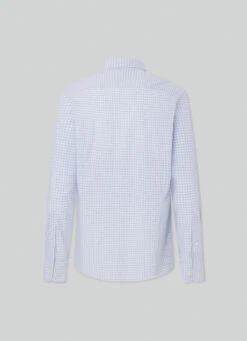 Hackett London SLIM FIT POPLIN CHECK SHIRT -Hackett London Shop HM309644 8AS 02 FL