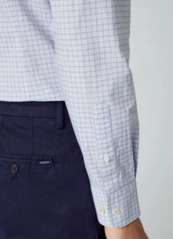 Hackett London SLIM FIT POPLIN CHECK SHIRT -Hackett London Shop HM309644 8AS 04 MO