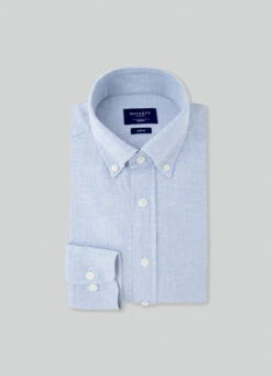 Hackett London SLIM FIT BROMPTON COLLAR SHIRT -Hackett London Shop HM309645 551 03 FL
