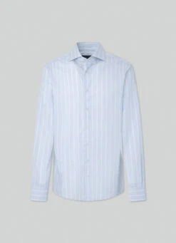 Hackett London SLIM FIT BROAD STRIP SHIRT -Hackett London Shop HM309648 5AR 01 FL