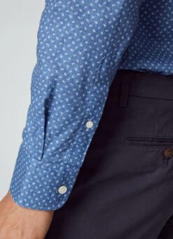 Hackett London SLIM FIT MINI FLORAL SHIRT -Hackett London Shop HM309650 5DI 04 MO