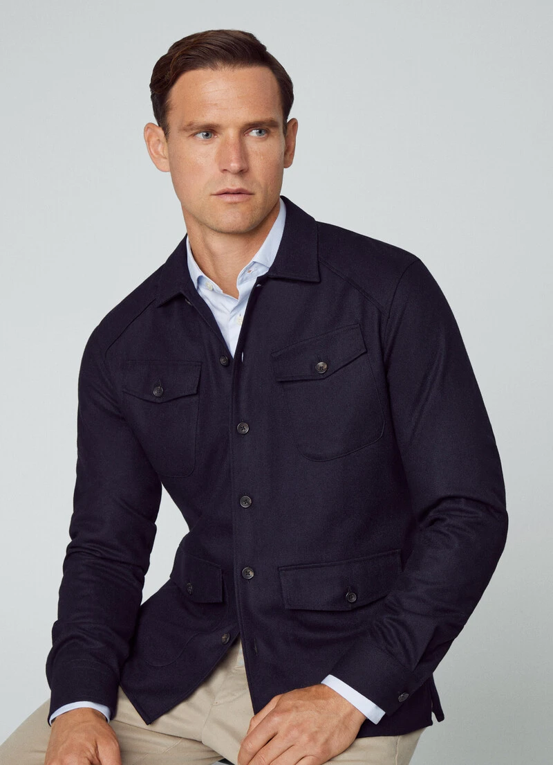 Hackett London ADJUSTABLE BACK OVERSHIRT 3 Hackett London ADJUSTABLE BACK OVERSHIRT