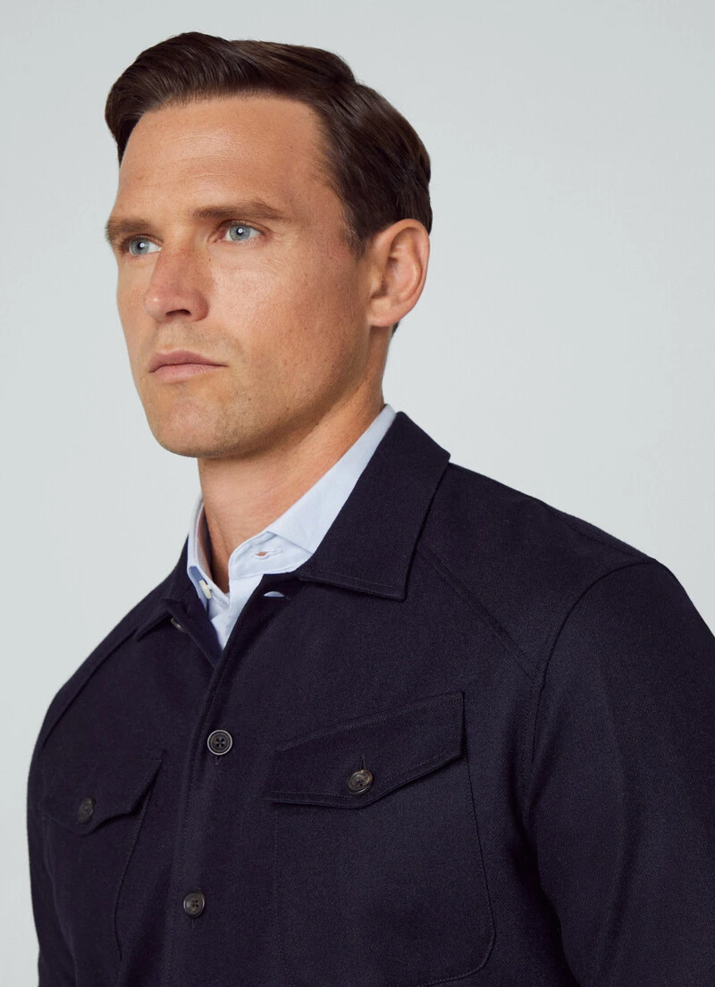 Hackett London ADJUSTABLE BACK OVERSHIRT 4 Hackett London ADJUSTABLE BACK OVERSHIRT - Image 2