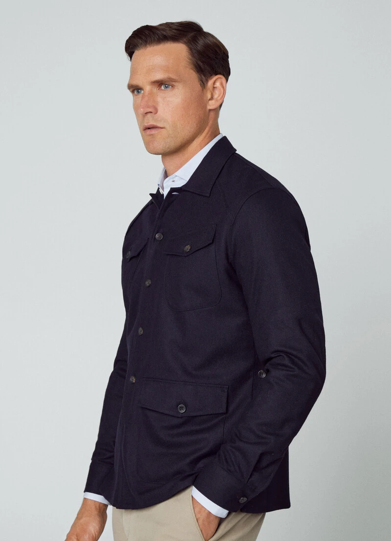Hackett London ADJUSTABLE BACK OVERSHIRT 6 Hackett London ADJUSTABLE BACK OVERSHIRT - Image 4