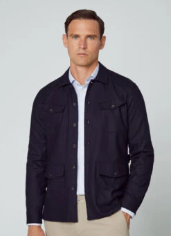 Hackett London ADJUSTABLE BACK OVERSHIRT 15 Hackett London ADJUSTABLE BACK OVERSHIRT -Hackett London Shop HM309671 595 05 MO