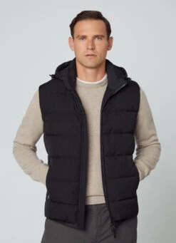 Hackett London HOODED PUFFER GILET -Hackett London Shop HM403003 6DX 05 MO