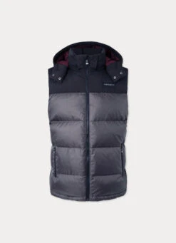 Hackett London HACKETT SPORT TWO-TONE PUFFER GILET 17 Hackett London HACKETT SPORT TWO-TONE PUFFER GILET -Hackett London Shop HM403009 987 01 FL