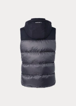 Hackett London HACKETT SPORT TWO-TONE PUFFER GILET 18 Hackett London HACKETT SPORT TWO-TONE PUFFER GILET -Hackett London Shop HM403009 987 02 FL