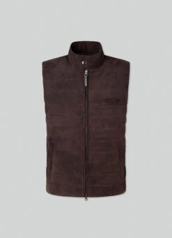 Hackett London PADDED SUEDE GILET -Hackett London Shop HM403041 899 01 FL