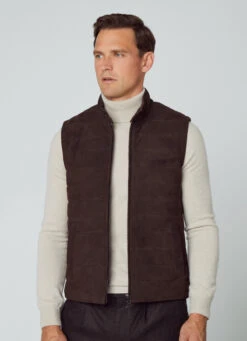 Hackett London PADDED SUEDE GILET -Hackett London Shop HM403041 899 04 MO