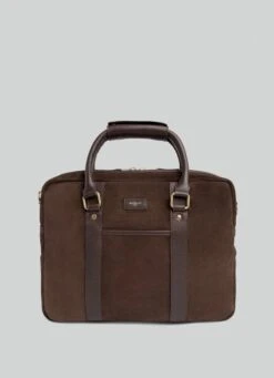 Hackett London SUEDE LAPTOP BAG