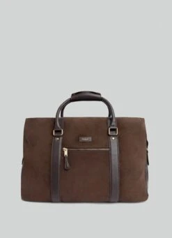 Hackett London SUEDE TRAVEL BAG