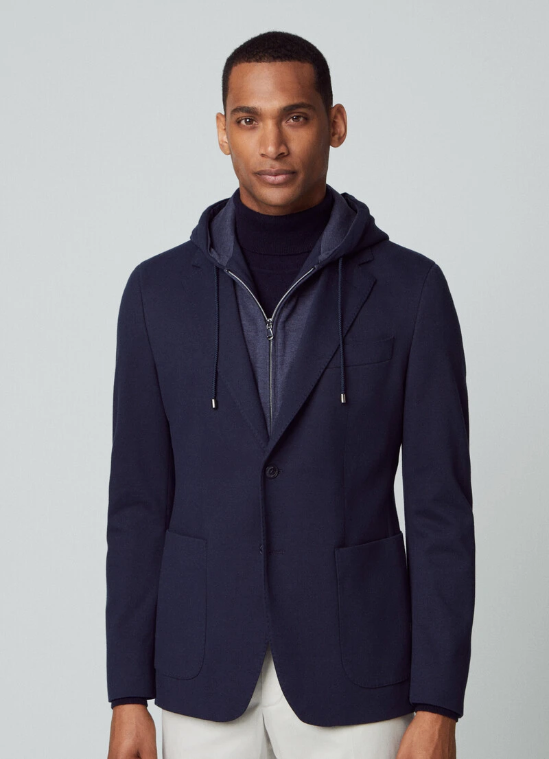 Hackett London BLAZER WITH INNER ZIP HOODIE 3 Hackett London BLAZER WITH INNER ZIP HOODIE