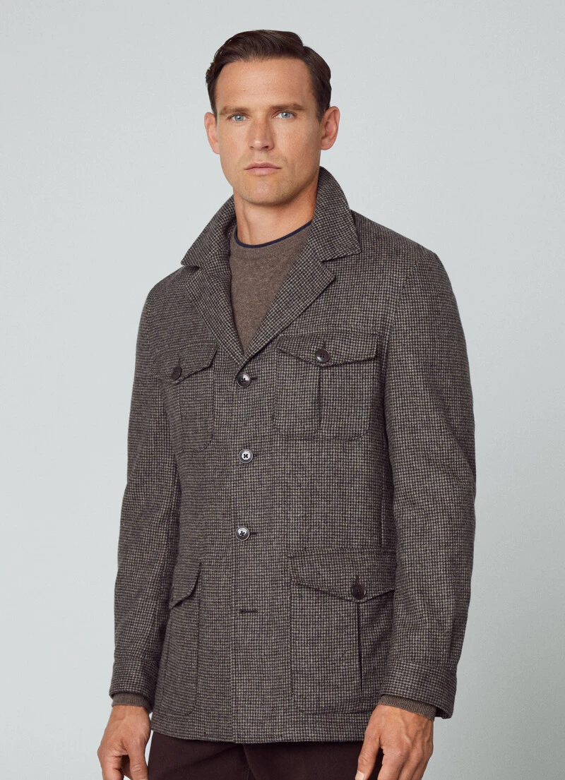 Hackett London PUPPYTOOTH SAFARI BLAZER 3 Hackett London PUPPYTOOTH SAFARI BLAZER