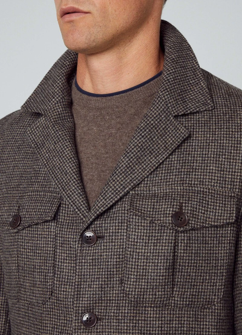 Hackett London PUPPYTOOTH SAFARI BLAZER 4 Hackett London PUPPYTOOTH SAFARI BLAZER - Image 2