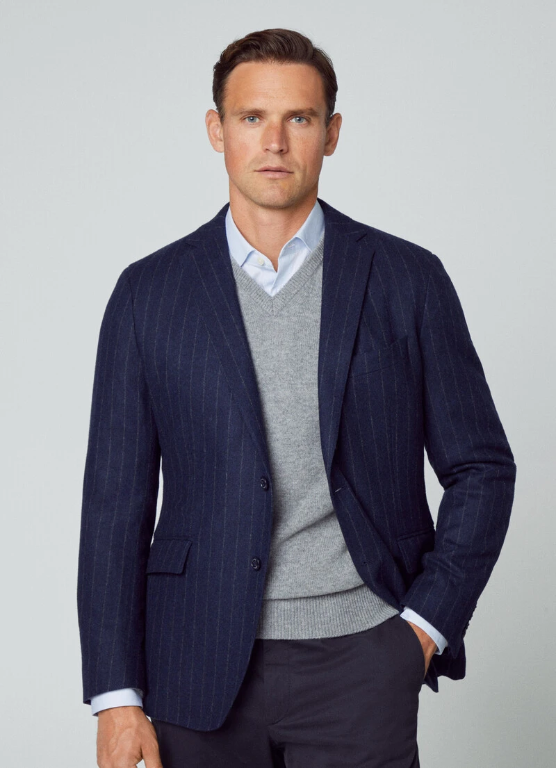 Hackett London CHALK STRIPE BLAZER 7 Hackett London CHALK STRIPE BLAZER - Image 5