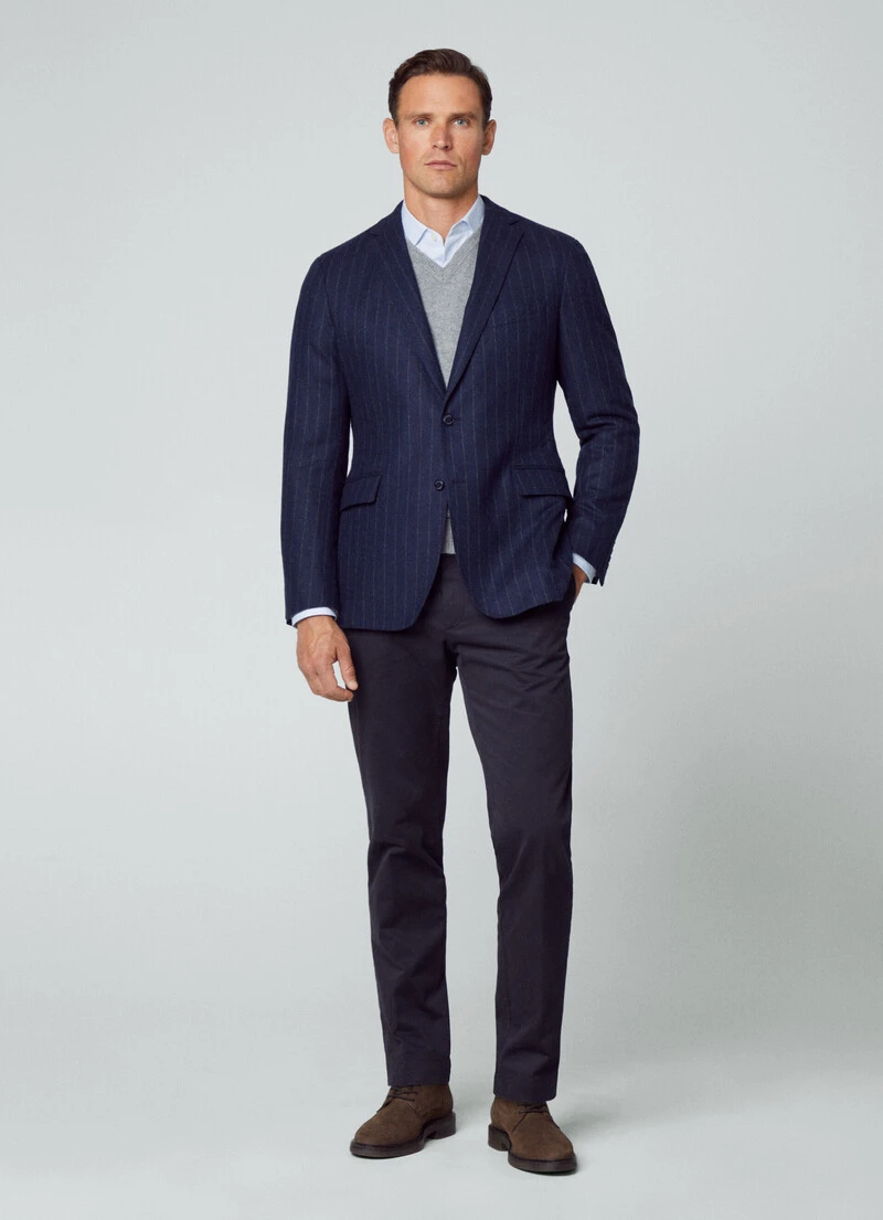 Hackett London CHALK STRIPE BLAZER 8 Hackett London CHALK STRIPE BLAZER - Image 6