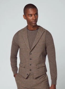 Hackett London HOUNDSTOOTH WAISTCOAT