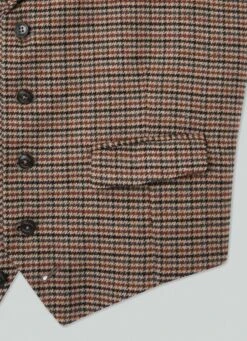 Hackett London HOUNDSTOOTH WAISTCOAT -Hackett London Shop HM470474 8DN 03 FL