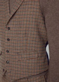 Hackett London HOUNDSTOOTH WAISTCOAT -Hackett London Shop HM470474 8DN 03 MO