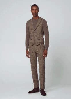 Hackett London HOUNDSTOOTH WAISTCOAT -Hackett London Shop HM470474 8DN 05 MO