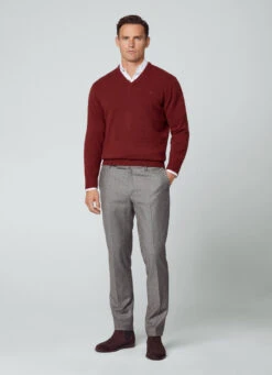 Hackett London WOOL PUPPYTOOTH TROUSERS