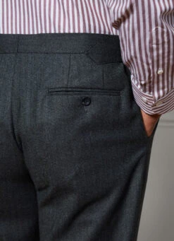 Hackett London HERRINGBONE WOOL TROUSERS -Hackett London Shop HM470484 6AK 05 MO